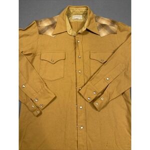 FLANNEL SHIRT WOOL Pendleton MEN MED High Grade Western Wear VTG 1970's FLAWS